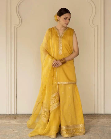Yellow | 3-Piece Stitched