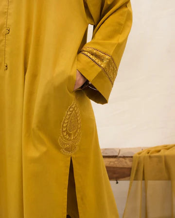 Mustard | 3-Piece Stitched