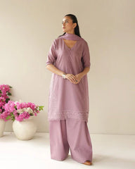 Dusty Lavender | 3-Piece Stitched